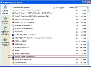 Windows Installer 3.1