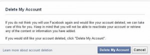 Delete Facebook Account