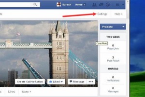 Settings in FB Page